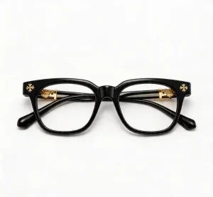 New European American Square Full Rim Eyeglass Frames Men Women Anti blue Light Solid Orange Flat Lenses Fashionable