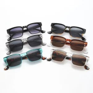 New Fashion Full Rim UV400 Sunglasses for Men Women Leopard Print Frame Custom Logo Sun Shades for
