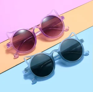New Fashion Kids Sunglasses Girls Cat Eye Children Eyewear Boys UV Protection Baby Sun Glasses Cute Shades