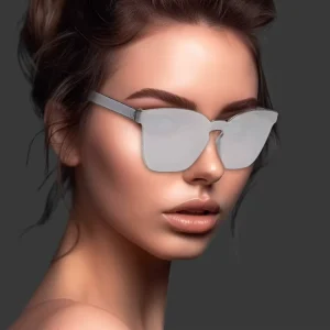 New Fashion One Piece Lens Sunglasses Frameless Square Translucent Candy Color Sun Glasses for Promotional Gifts