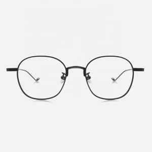 New Fashion Pure Titanium Spectacle Frames Anti Blue Light Eye Glass Eyeglasses Frames Metal Optical Frame for Girls