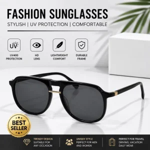 New Fashion Sunglasses for Men Women UV400 Protection Luxury Lightweight Driving Outdoor Travel Sunshade Glasses