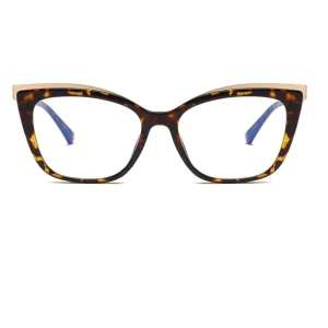 New Fashion TR90 Metal Eyeglasses Frames Retro Anti Blue Light Blocking Glasses Optical Eyewear