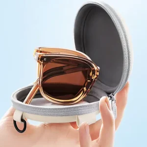 New Fashion UV400 Women’s Foldable Sunglasses Custom Designer Logo Available in Green Purple Pink Frames