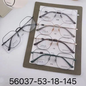 New Fashionable and Fresh Polygonal Eyeglass Frames to Flatter Facial Shape Slimming and Versatile Frames56037