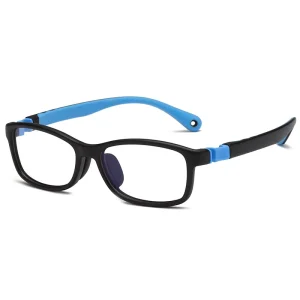 New Flexible Silicone Optical Eyeglasses Frames Kids Blue Ray Glasses Light Eyewear Guangzhou Print for Myopia Glasses 5pcs