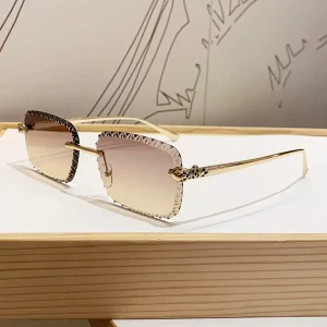 New Full Frame Square Leopard UV400 Fashion Sunglasses for Women Driving & Outdoor Sports Trendsetter