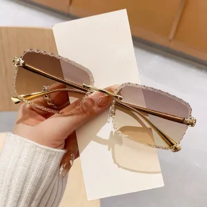 New Luxury Fashion UV400 Sun Protection Sunglasses Gradient Lenses Customizable Logo Famous Brand Style Unisex