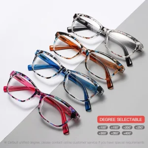 New PC RML Presbyopic Reading Glasses RM8083 Unisex Fashion Long Face Blue Clear Spring Comfortable Durable HD Temple China