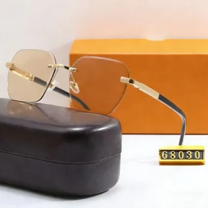 New Personality Fashion Brand Designer Sunglasses Women Oversized Square Luxury Sunglasses Rimless
