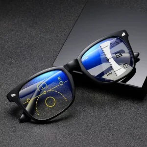 New Reading Eyeglasses PC Eye Wear Automatic Zoom Near Far Double Light Function Men Women Anti Blue Light Glasses