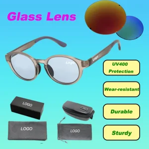 New Retro TR Frame Sunglasses Unisex Designer UV400 Protection Glass Lens Custom Logo Light Weight Polarized Comfortable Full