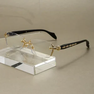 New Rimless Reading Glasses Women Metal Square Frame Blue Light Blocking Glasses Reading Glasses for Women