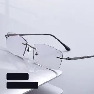 New Rimless Unbreakable Reading Glasses Presbyopic Glasses Anti Blue Light for Men