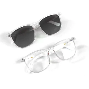 New Smart Glasses Anti Blue Light Lenses Interchangeable Audio Eyewear for Call Remote Camera Voice Control UV