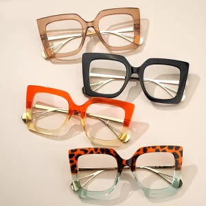 New Square TR90 Floral Fashion Designer Optic Cat Eye Prescription Glasses Frames Eyeglasses Frames