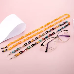 New Style Acrylic Eye Glasses Chain Customizable Facemask Chain Eyewear Hold Chains for Sunglacess and Eyeglasses