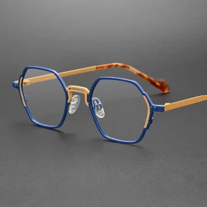 New Style Eyewear Dual color Patching Personalized Eyewear Frames Ultra light Eyewear Compatible Metal Frame Optical Glasses