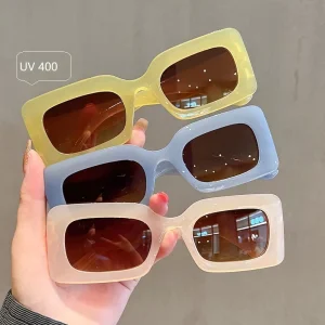 New Sunglasses Arrivals Candy Color Sun Glasses Retro Square Small Frame Sunglasses for Women