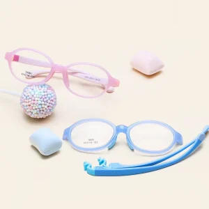 New Tr90 Fashion Children’s Rubber Glasses Removable Glasses Silicone Photochromic Frame Glasses