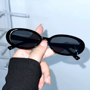 New Trend Fashion Retro Light Weight Comfortable Customizable Small Oval Frame Sunglasses