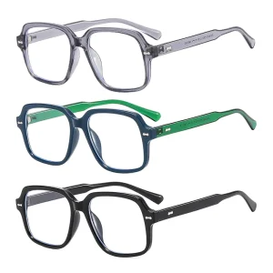 New Trending Styles Custom Logo PC Optical Prescription Frames Anti Radiation Blue Light Cut Eye Protection Glasses for Men