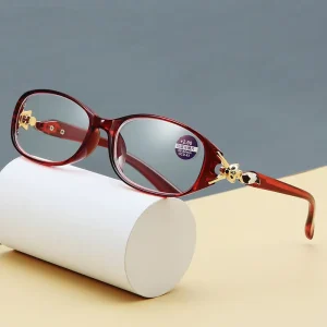 New Trendy Fox Decorated Unisex Reading Glasses Blue Light Protection with Black Frame Black Eyewear with Red Frame