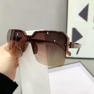 New Trendy Unisex Fashion Sunglasses UV400 Protection PC Frame for Driving Slimming Internet Celebrity Style Made China 2375