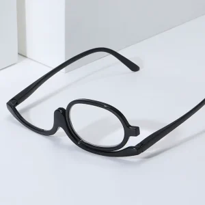 New Type Women Flip Makeup Eyewear Fashion Ladies Rotatable Make up Reading Glasses
