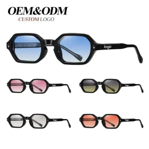 New Uv Protection Custom Small Sunglasses Luxury Quality Designer Glasses Women High End Cp Small Polygon Sunglasses
