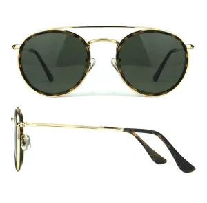 Newest Brand Custom Round Frame Women Metal Sunglasses