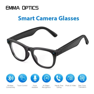 OEM AI Smart Glasses with 8MP Camera Real Time Translation Voice Assistant Smart Eyewear Customizable Design