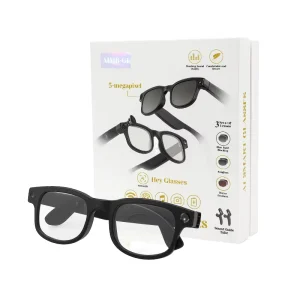OEM AI Smart Glasses with HD Camera Real-Time Translation Voice Recording 1080P Video Touch and Button Control