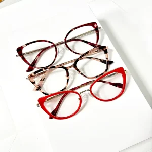 OEM Cat Eye Eyeglasses Thick Big Size Full Rim Frame Unisex Fashionable Eyewear Solid Pattern Lens Eye Protection Adults Fast