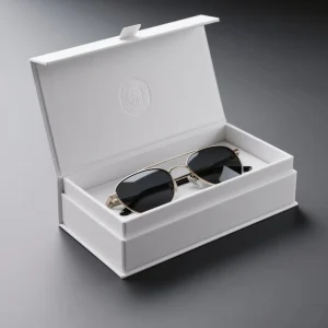 OEM Custom Logo Size Color Shape New Design Eyewear Glasses Case Sunglasses Rigid Cardboard Flip Top Magnetic Packaging Box