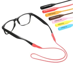OEM Eyewear Accessories Silicone Round Glasses Strap Black Eyeglasses Cord rty gifts