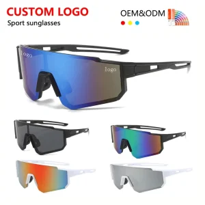 OEM Fashion Cycling New Arrival Outdoor Bike Bicycle Riding Big Frame Custom Sports Sunglasses for Men and Women