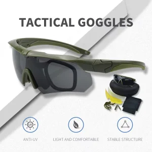 OEM ODM Sports Goggles Prescription Lenses Hey Moving Windproof Desert Interchangeable Outdoor Tactical Sunglasses