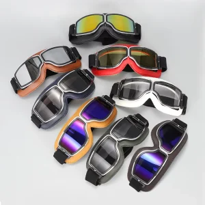 OEM ODM Waterproof Sports Goggles with Camera Breathable Retro Wind Sand Electric Bike & Motorcycle Safety Full Frame
