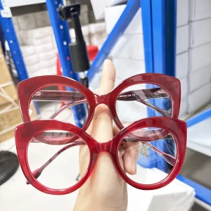 OEM Thick Big-Size Full-Rim Unisex Eyeglass Frames with Solid Pattern for Adults