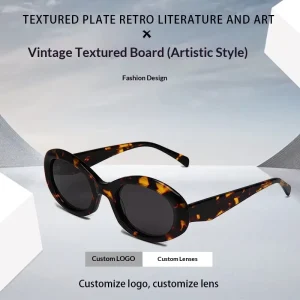OEM Trendy New Luxury Classic Designer Polarized Vintage Yellow Shades Custom Logo Acetate Sunglasses Women Men Vintage UV400