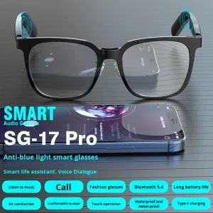 Open Ear AI Smart Glasses Audio Sunglasses Real time Translation Wireless Smart Eyewear for Men Women