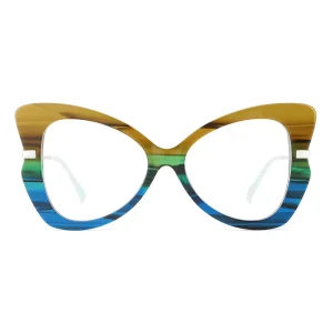 Optical Eyeglass Frames Anti Blue Light Metal Alloy Acetate Eyewear