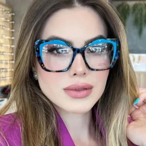 Optical Frame Clear Lens Blue Light Blocking Glasses for Women