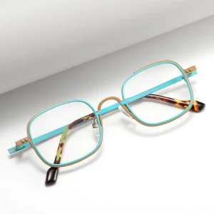 Optical Frames Fengchao Manufacturer Fashionable Solid Metal Full Frame Eyeglass Frame for Unisex Adults Durable & Lightweight