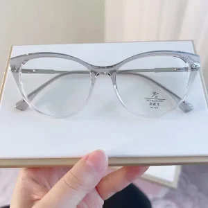 Optical Glass Anti Blue Light Spectacle Frames Women Retro Glasses TR90 Cat Eye Frame Fashion Optical Eyeglasses