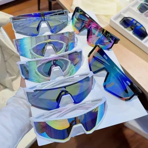 Outdoor Cycling Glasses Windproof UV-Proof Off-Road Goggles Full-Frame PC Lenses Bicycle Running Sports