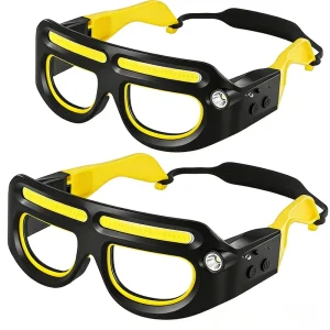 Outdoor Cycling LED High-Intensity Illumination Headlamp Work Glasses Windproof Rechargeable Lightweight Running Eyewear