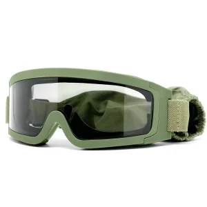 Outdoor Shooting Tactical Glasses with UV400 Protection ANSI Z87 1 Anti Fog Lenses on TPU Frame Adjustable Strap Hunting Goggles