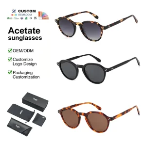 Oval Acetate Personalized Punk Unisex Leopard UV400 Decorative Sunglasses